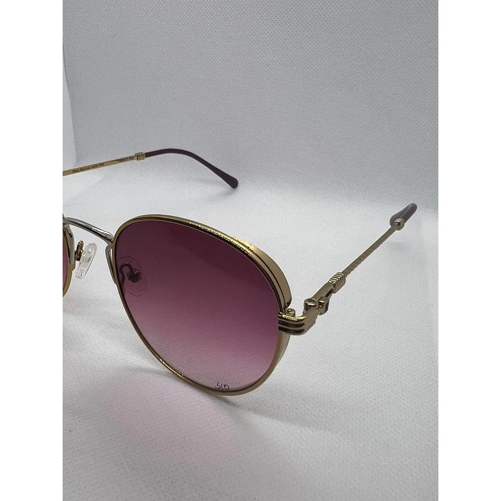 Porta‎ Romana 1250 Sunglasses Oval Gold Frame Purple Lens Italy Designer